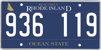 RI license plate 936119
