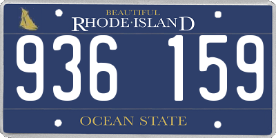 RI license plate 936159