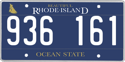 RI license plate 936161