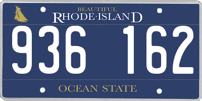 RI license plate 936162