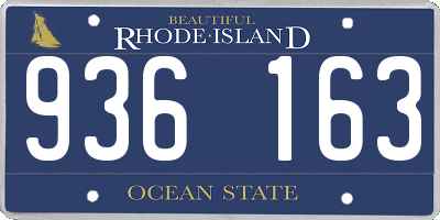 RI license plate 936163