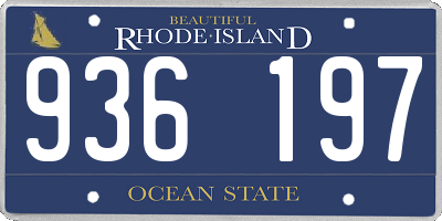 RI license plate 936197