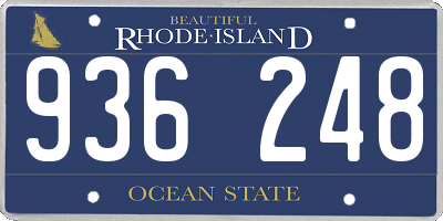 RI license plate 936248