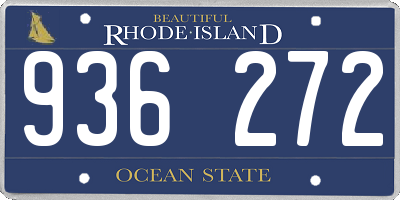 RI license plate 936272
