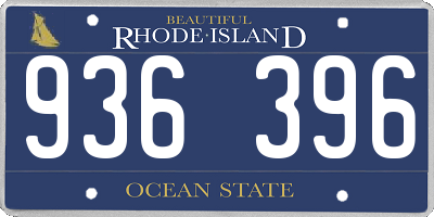RI license plate 936396