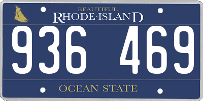 RI license plate 936469