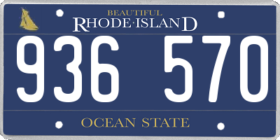 RI license plate 936570