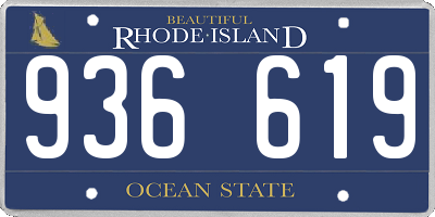 RI license plate 936619