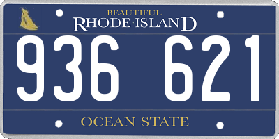 RI license plate 936621