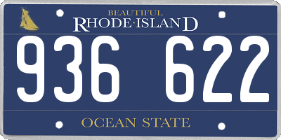 RI license plate 936622