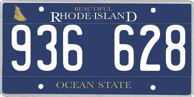 RI license plate 936628