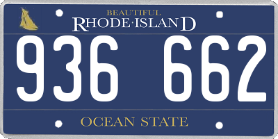 RI license plate 936662