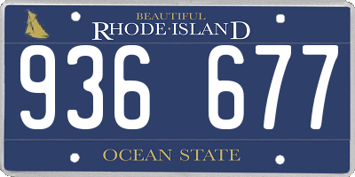 RI license plate 936677