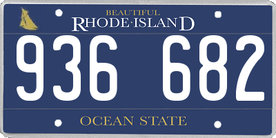 RI license plate 936682