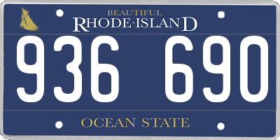 RI license plate 936690