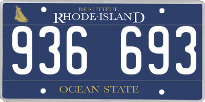 RI license plate 936693
