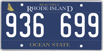 RI license plate 936699