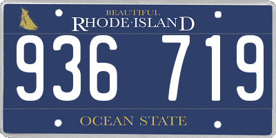 RI license plate 936719