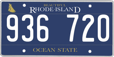 RI license plate 936720