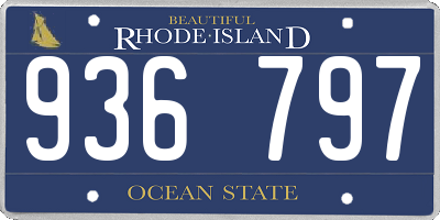 RI license plate 936797