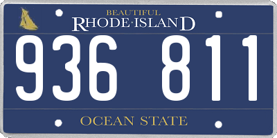 RI license plate 936811