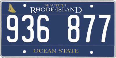 RI license plate 936877