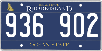 RI license plate 936902
