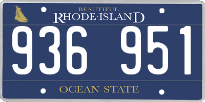 RI license plate 936951
