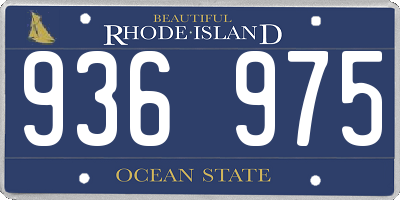 RI license plate 936975