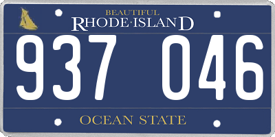 RI license plate 937046