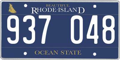 RI license plate 937048