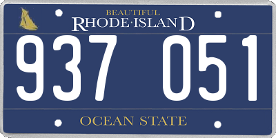 RI license plate 937051