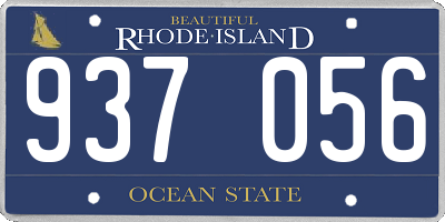 RI license plate 937056