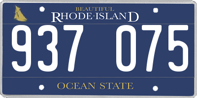 RI license plate 937075
