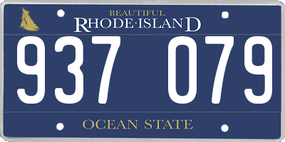 RI license plate 937079