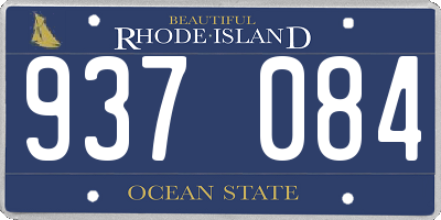 RI license plate 937084
