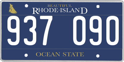 RI license plate 937090