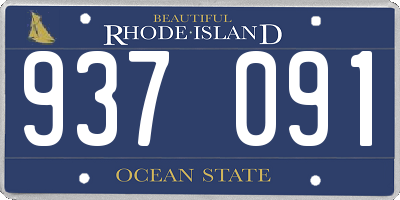 RI license plate 937091