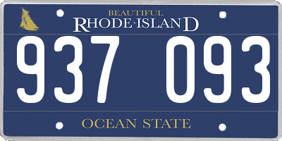 RI license plate 937093