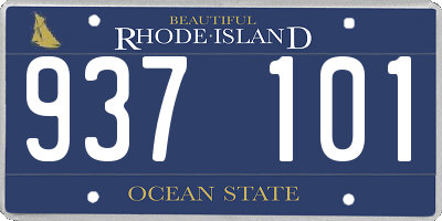 RI license plate 937101