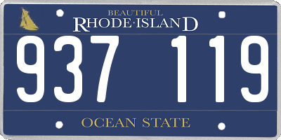RI license plate 937119