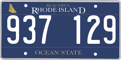 RI license plate 937129