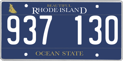 RI license plate 937130