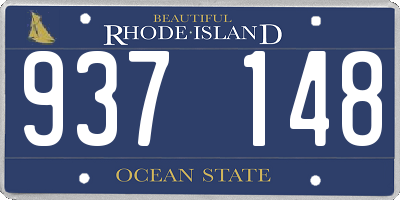 RI license plate 937148