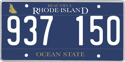 RI license plate 937150
