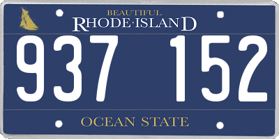 RI license plate 937152