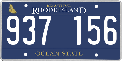RI license plate 937156