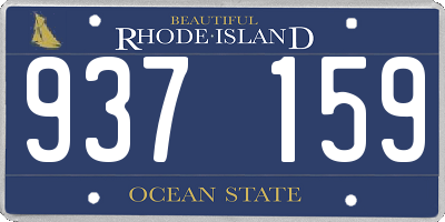 RI license plate 937159