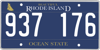 RI license plate 937176