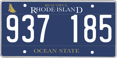 RI license plate 937185